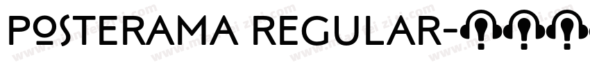 Posterama Regular字体转换